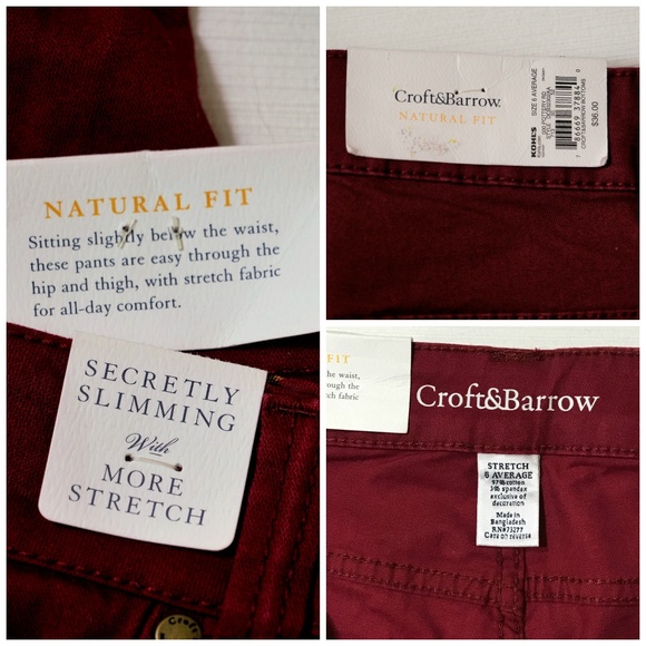 # Croft & Barrow Natural Fit Pants Sz 6 - Picture 5 of 6